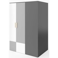 Jeffry Kleiderschrank - Graphit/Hellgrau - Linkshändig Jeffry Kleiderschrank - Graphit/Hellgrau - Linkshändig