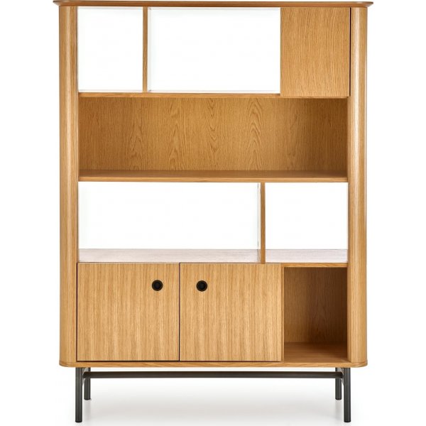 Giga B�cherregal 117 cm - Eiche/schwarz