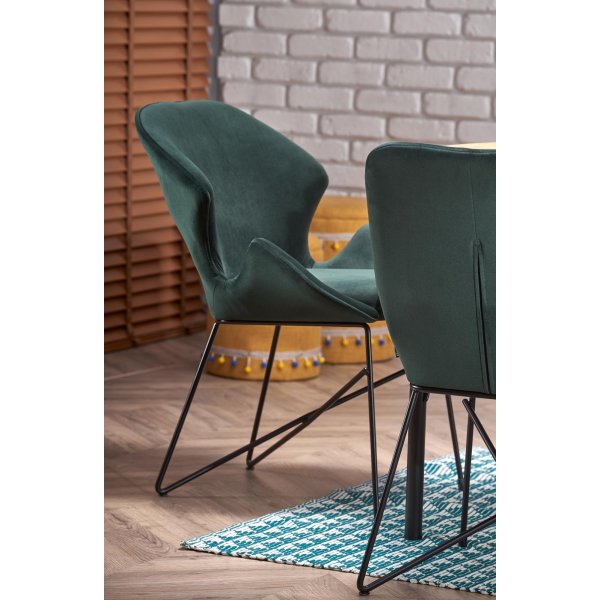 Dante Esstisch 100-300 cm - Eiche/Schwarz