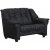 Lotas 2-Sitzer-Sofa aus schwarzem PU