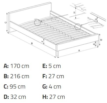 Thore Bett mit Stauraum 160x200 cm - Beige (Chenille) Thore Bett mit Stauraum 160x200 cm - Beige (Chenille)