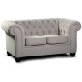 Chesterfield York 2-Sitzer-Sofa - Stoff nach Wahl