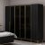 Elevate-Kleiderschrank 268 x 52 x 218 cm - Schwarz