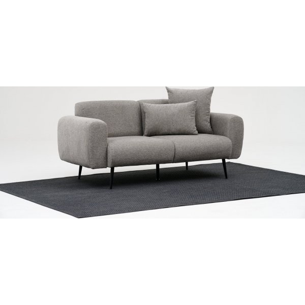 Seitliches 2-Sitzer-Sofa - Hellgrau