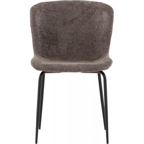 Modesto Esszimmerstuhl - Braunes Bouclé Modesto Esszimmerstuhl - Braunes Bouclé