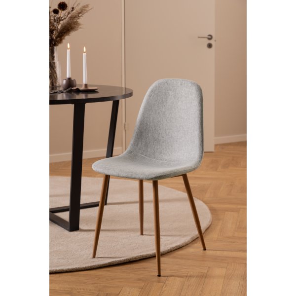 Celia Esszimmerstuhl - Grau/Eiche