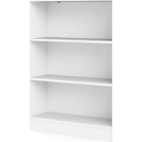 Einfaches niedriges und breites B�cherregal - Wei�