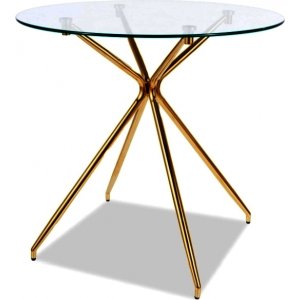 Casper Esstisch 80 cm - Gold