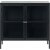 Cliff Sideboard mit 3 Tren - Schwarz/ Klarglas COPY