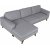 Graues Ranger-Diwan-Sofa, wendbarer Diwan