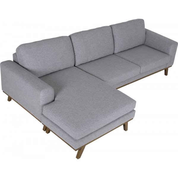 Sofa mit Wende-Diwan grau 283 cm Sofa mit Wende-Diwan grau 283 cm