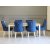 Tuva Decotique Stuhl (hinterer Griff) - Blauer Samt + Mbelpflegeset fr Textilien