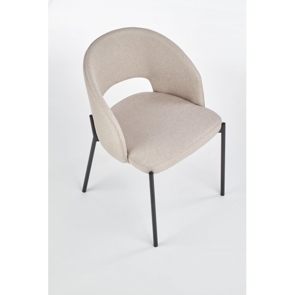 Esszimmerstuhl beige/schwarz - Cadeira
