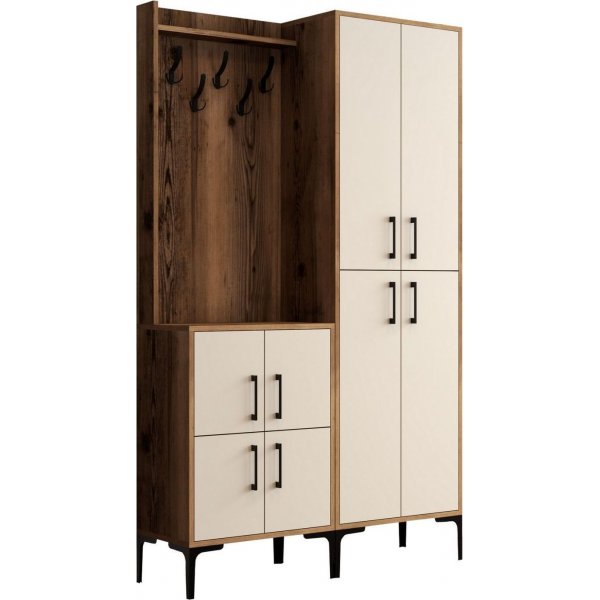 Berliner Dielenmbel ba - Nussbaum/Creme