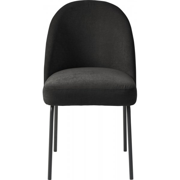 Zirkusstuhl aus anthrazitfarbenem Chenille