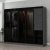 Cavolo Kleiderschrank 225x52x190 cm - Anthrazit/Schwarz