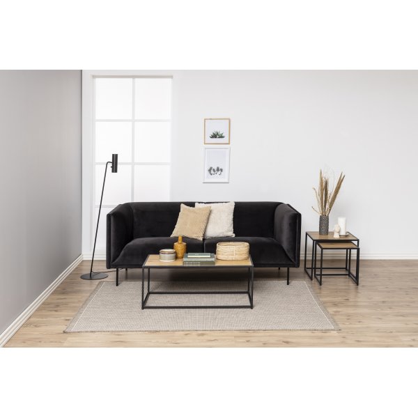 Seaford Couchtisch 100 cm - Eiche/schwarz