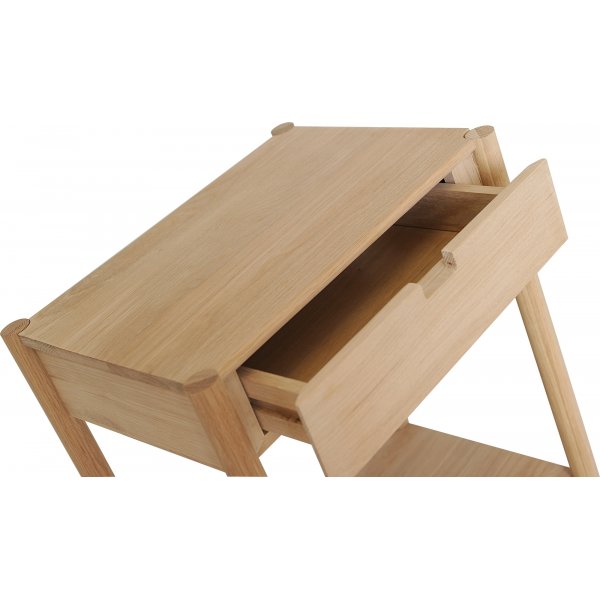 Circus-Nachttisch - Wei pigmentierte Eiche