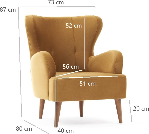 Sessel Karina - Gold Sessel Karina - Gold