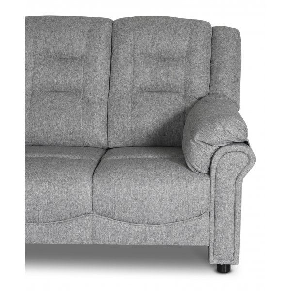 Ecksofa Peking - Grau + Fleckentferner fr Mbel