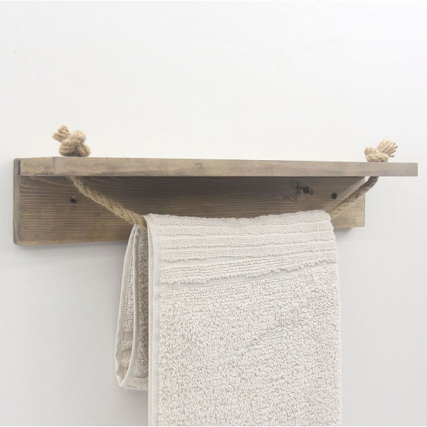 Abstraktes Wandregal 125 - Nussbaum