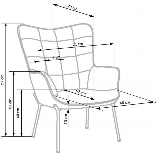 Ingeborg Sessel - Grün/Schwarz Ingeborg Sessel - Grün/Schwarz