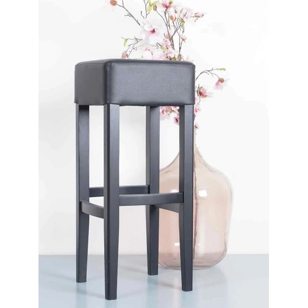 Quadratischer Barhocker - Optionale Farbe des Rahmens und der Polsterung