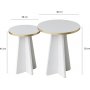 Pilz-Duo-Beistelltisch 30/40 cm - Saphireiche