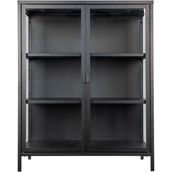 Brisbane Vitrine 80x40x101,5 cm - Schwarz