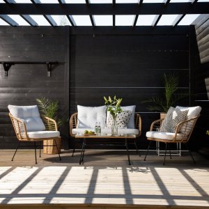 Sofagruppe Viga - Rattan/wei