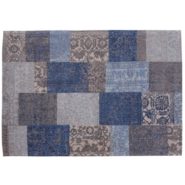 Handgewebter Chenille-Teppich Orlando - Blau