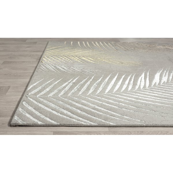 Creation Leaf maschinengewebter Teppich Silber Creation Leaf maschinengewebter Teppich Silber