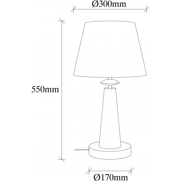 Pardo Tischlampe - Antik