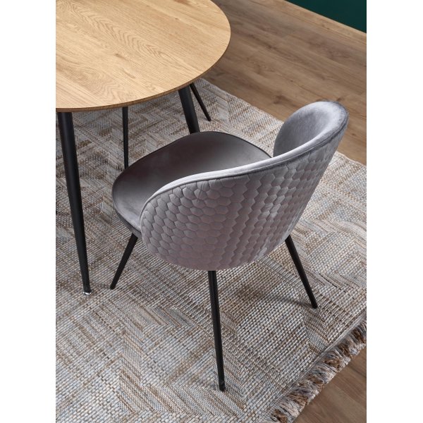 Rocky Esstisch 120-160 cm - Eiche/schwarz