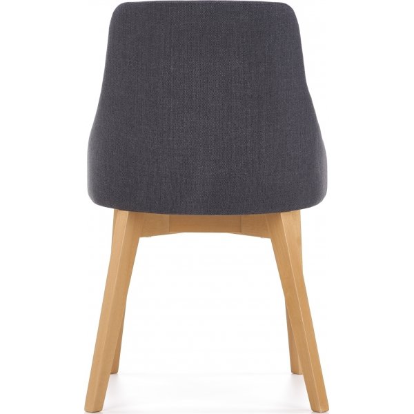 Stuhl Catrin - Dunkelgrau & Holz Stuhl Catrin - Dunkelgrau & Holz