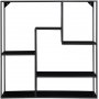 Weies Wandregal - Schwarz - 85x85x18