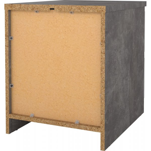 Naia Nachttisch 2 - Beton/wei