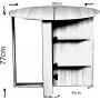 Meze Klapptisch 90x45/90 cm - Kaukasische Eiche