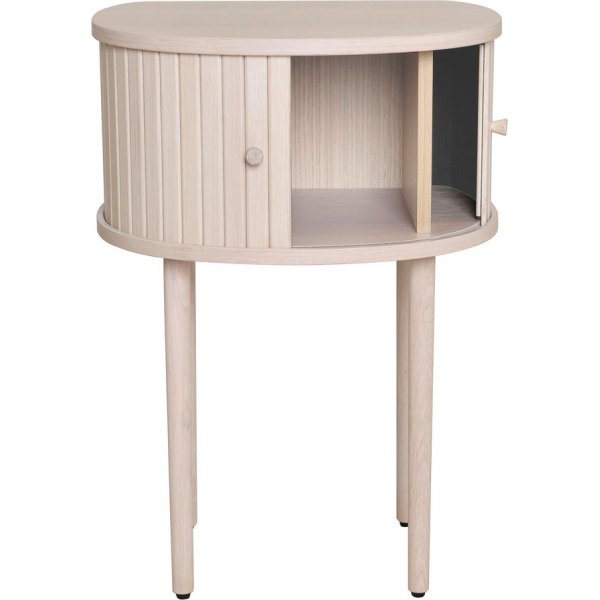 Slide-Nachttisch - Wei pigmentierte Eiche