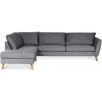 Country sofa mit offenem Ende links - Grau (Stoff) Country sofa mit offenem Ende links - Grau (Stoff)