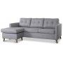 Weekend Diwansofa Hellgrau - Links