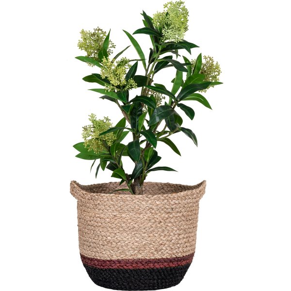 Malvenkorb Natur/Braun/Schwarz Malvenkorb Natur/Braun/Schwarz