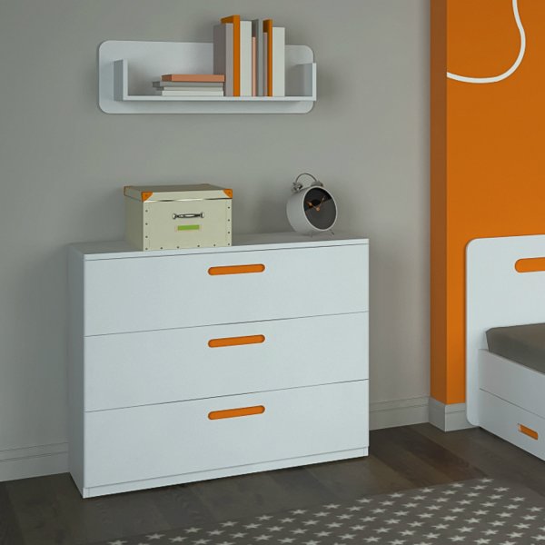 Tanja Kommode 3 - Wei�