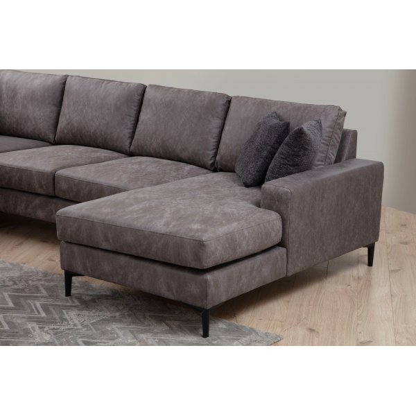 Braga U-Sofa links - Anthrazit