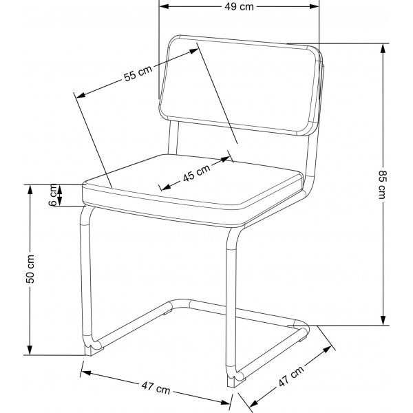 Cadeira Esszimmerstuhl 510 - Gelb