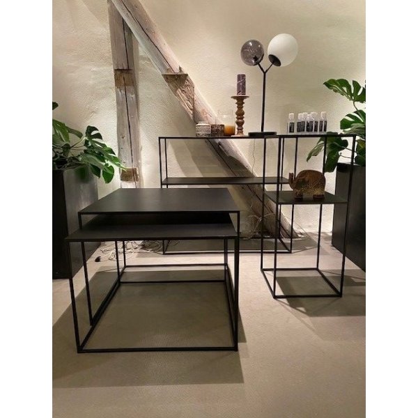 Aman schwarzer Metalltisch 65x65 | 60x60 cm