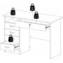 Function Plus Schreibtisch mit 4 Schubladen 109,3 x 48,5 cm - Wei
