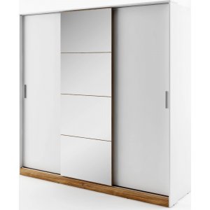 Dentro Kleiderschrank 220x215 cm - Wei/Stirling-Eiche