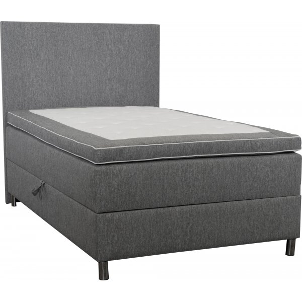 Bett mit Stauraum grau 120x200 cm