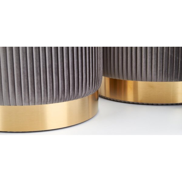 Meddick Hocker - Grau Meddick Hocker - Grau